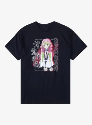 Demon Slayer: Kimetsu No Yaiba Mitsuri Portrait Boyfriend Fit Girls T-Shirt