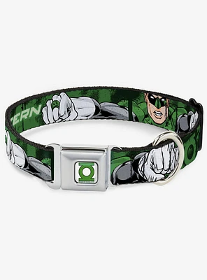 DC Comics Justice League Green Lantern Glow Seatbelt Buckle Dog Collar