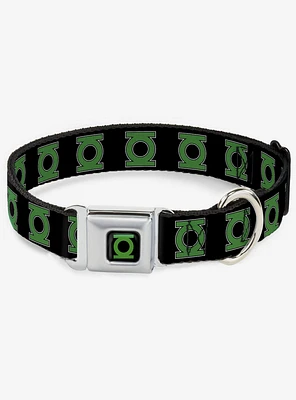 DC Comics Justice League Green Lantern Logo Seatbelt Buckle Dog Collar