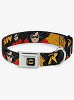 DC Comics Justice League Robin Seatbelt Buckle Dog Collar