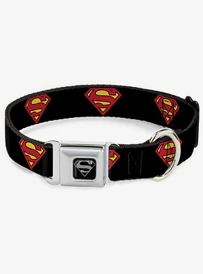 DC Comics Justice League Superman Shield Seatbelt Buckle Dog Collar