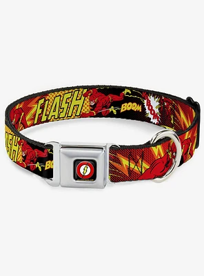 DC Comics Justice League The Flash Boom Kaboom Seatbelt Buckle Dog Collar