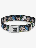 DC Comics Justice League Villains Close Up Seatbelt Buckle Dog Collar