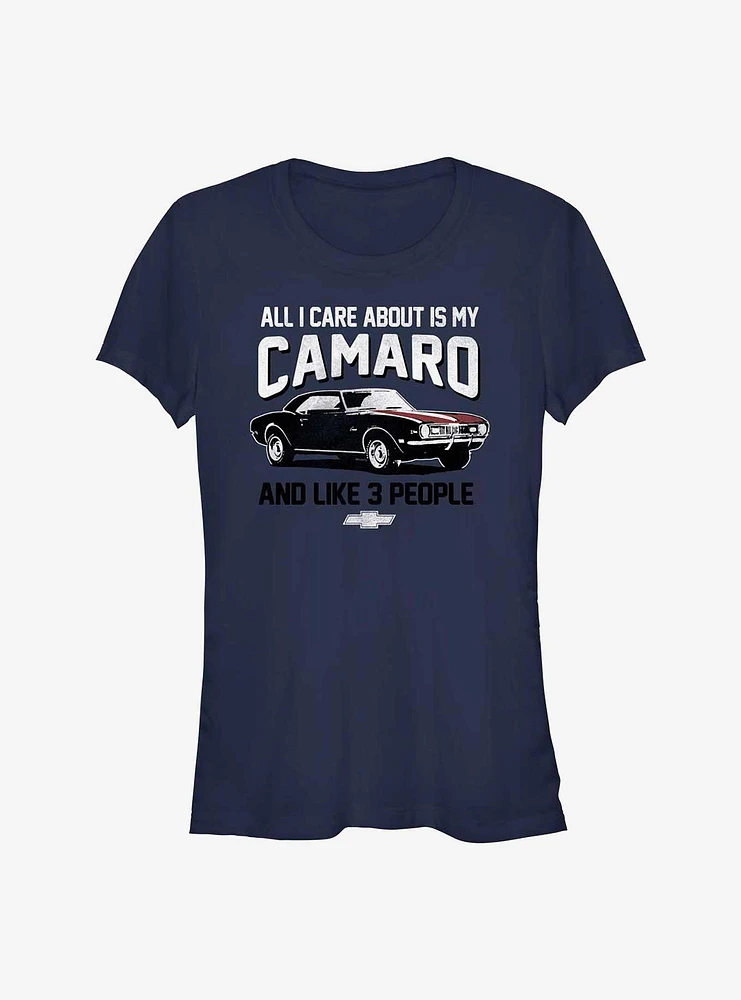 General Motors Chevrolet All I Care About Is My Camaro Girls T-Shirt