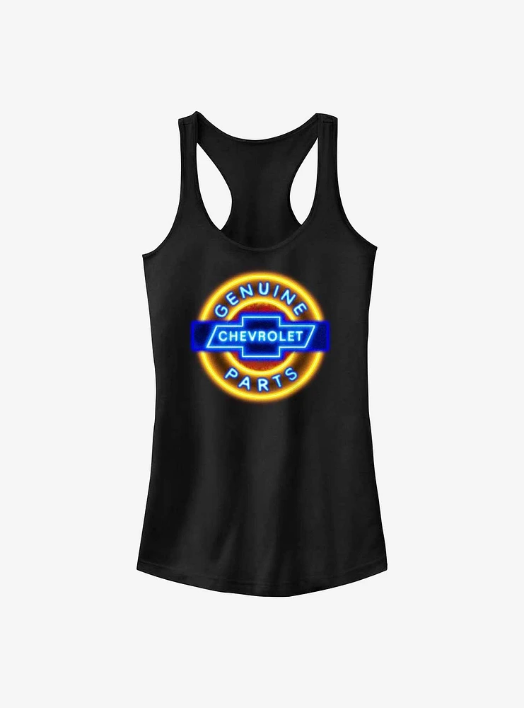 General Motors Chevrolet Genuine Parts Neon Sign Girls Tank