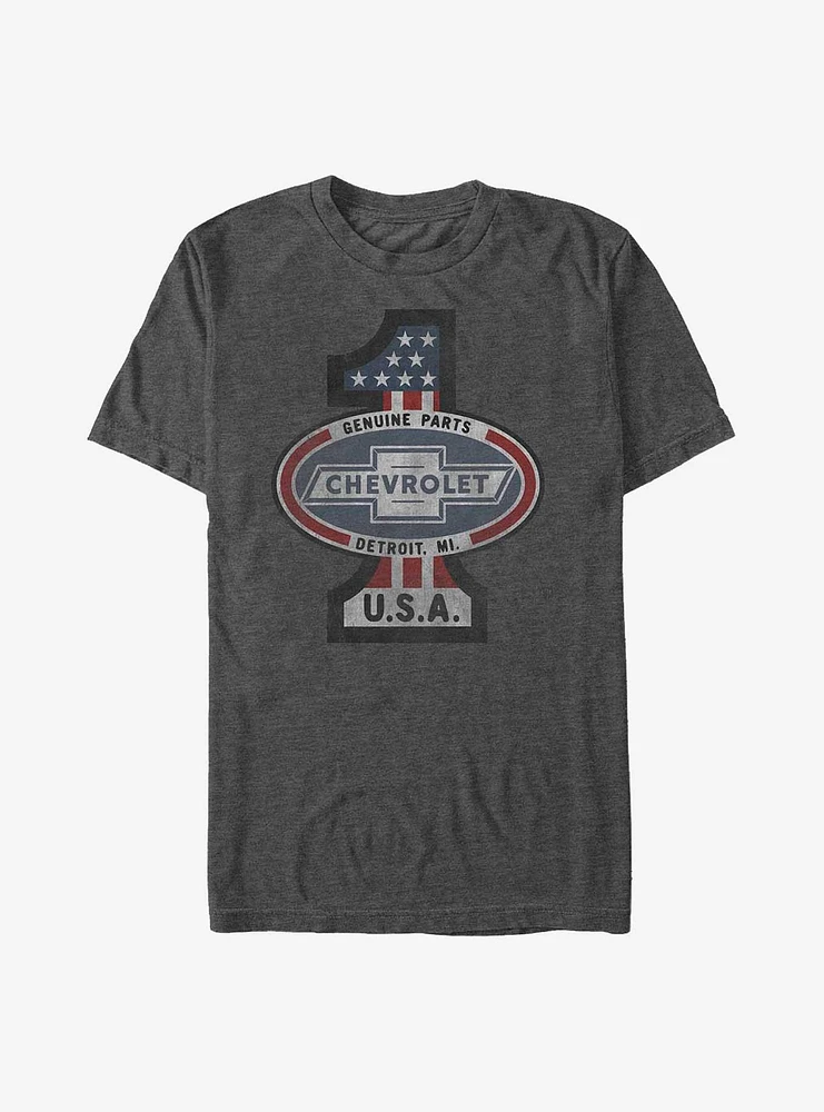 General Motors Chevrolet Genuine Parts Usa No 1 T-Shirt