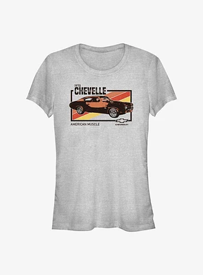 General Motors Chevy 1970 Chevelle American Muscle Girls T-Shirt