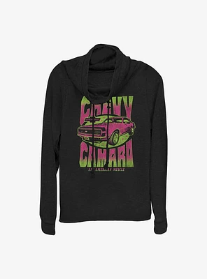 General Motors Chevy Camaro Super Sport Long-Sleeve Cowl Neck Girls T-Shirt