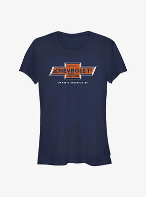 General Motors Chevy Parts And Accessories Bowtie Logo Girls T-Shirt