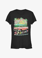 General Motors Revin Chevy 57 Bel Air Cnvrtbl 2Dr Sdn Girls T-Shirt