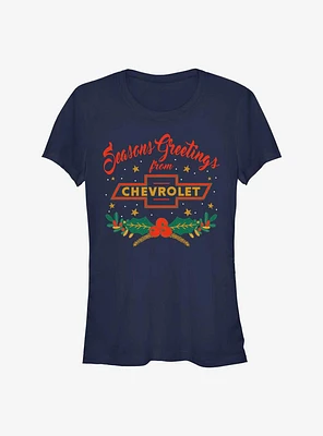 General Motors Seasons Greetings From Chevrolet Girls T-Shirt