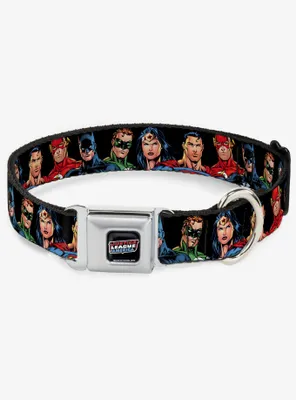 DC Comics Justice League Elite Forces Superheroes Seatbelt Buckle Dog Collar