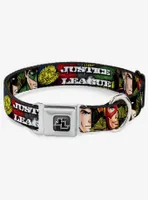 DC Comics Justice League Superhero Panels Pop Art Seatbelt Buckle Dog Collar