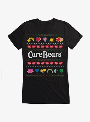 Care Bears Ugly Holiday Pattern Girls T-Shirt