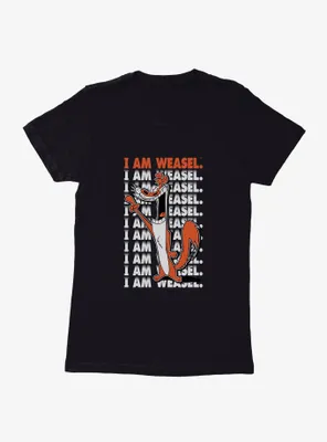 I Am Weasel Repeat Logo Womens T-Shirt