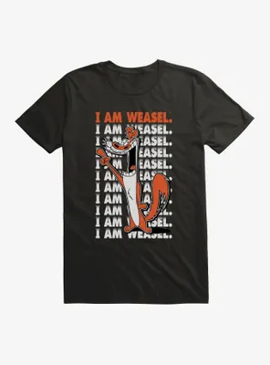 I Am Weasel Repeat Logo T-Shirt