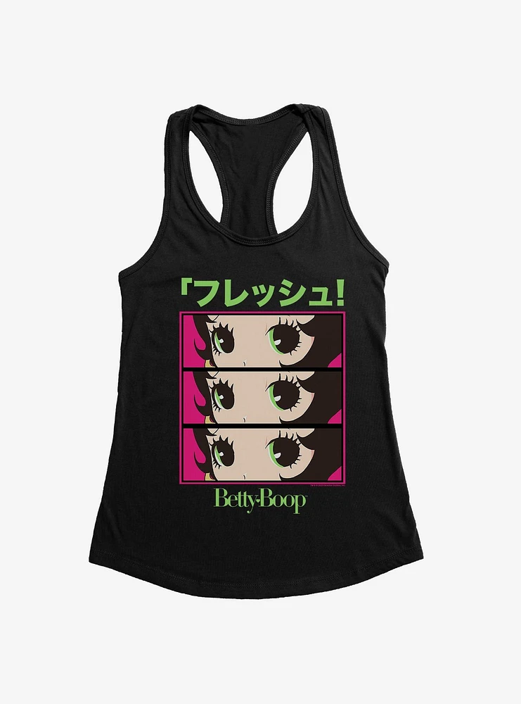 Betty Boop Anime Green Eyes Girls Tank