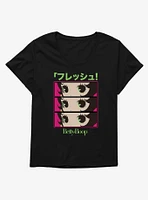 Betty Boop Anime Green Eyes Girls T-Shirt Plus