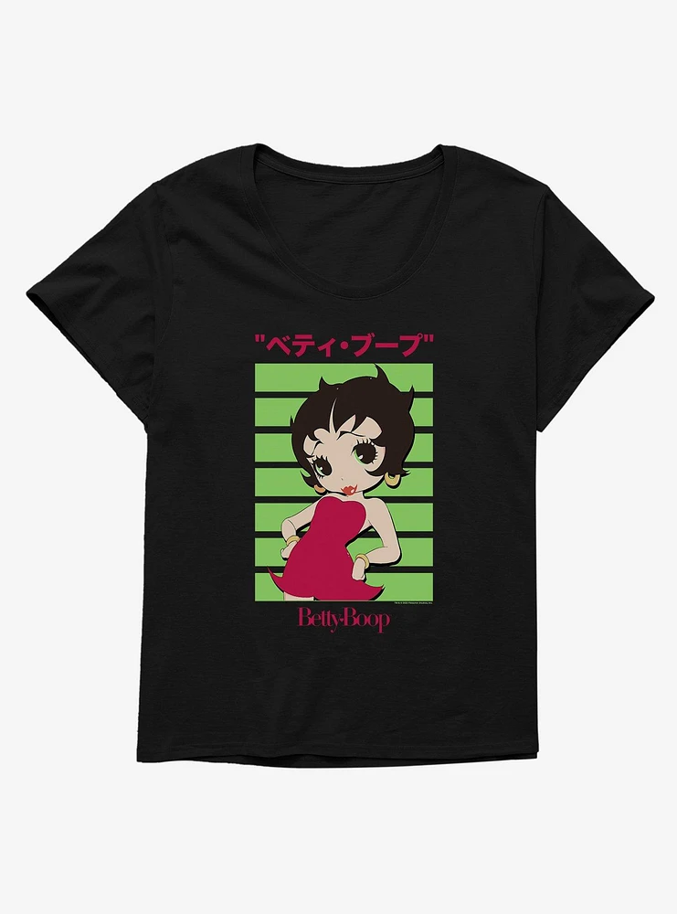 Betty Boop Anime Posing Girls T-Shirt Plus