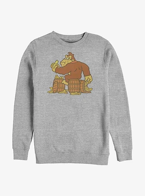 Nintendo Donkey Kong Banana Barrel Sweatshirt