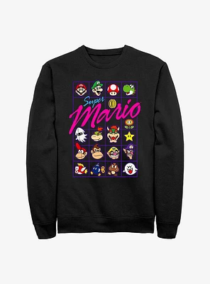 Nintendo Mario Head To Sweatshirt