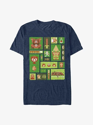 The Legend of Zelda Pixel Collage T-Shirt