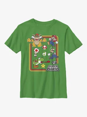 Nintendo Mario Character Group Youth T-Shirt
