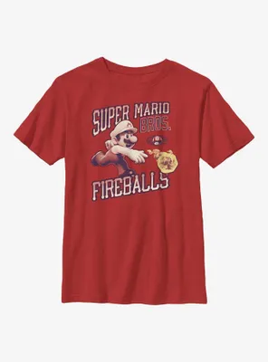 Nintendo Mario Fireballs Youth T-Shirt