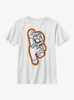 Nintendo Mario Jump Outline Youth T-Shirt