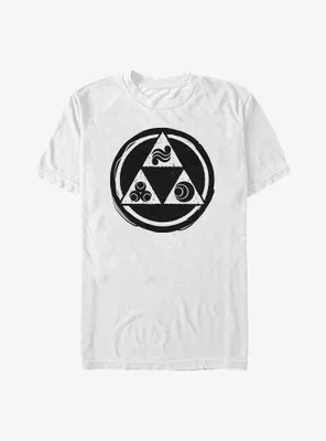 The Legend of Zelda Triforce Elements Logo T-Shirt