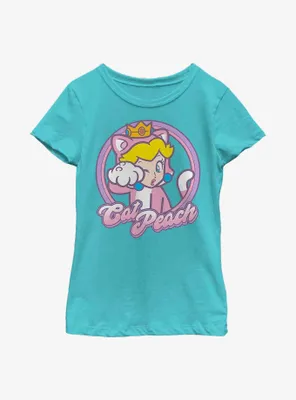 Nintendo Mario Kitty Princess Peach Youth Girls T-Shirt