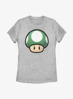 Nintendo Mario 1 Up Mushroom Womens T-Shirt