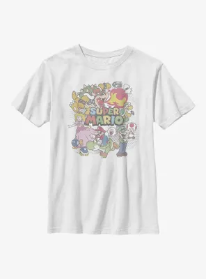 Nintendo Mario Character Collage Youth T-Shirt