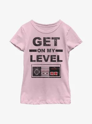 Nintendo Get On My Level Youth Girls T-Shirt