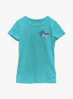 Nintendo Sleepy Blue Cat Youth Girls T-Shirt