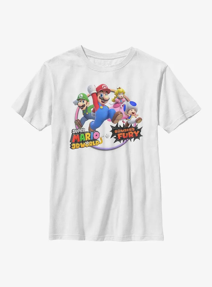 Nintendo Super Mario 3D World Bowser's Fury Youth T-Shirt