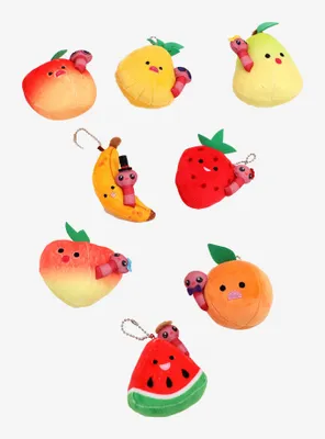 Worms & Fruits Plush Blind Bag Keychain - BoxLunch Exclusive