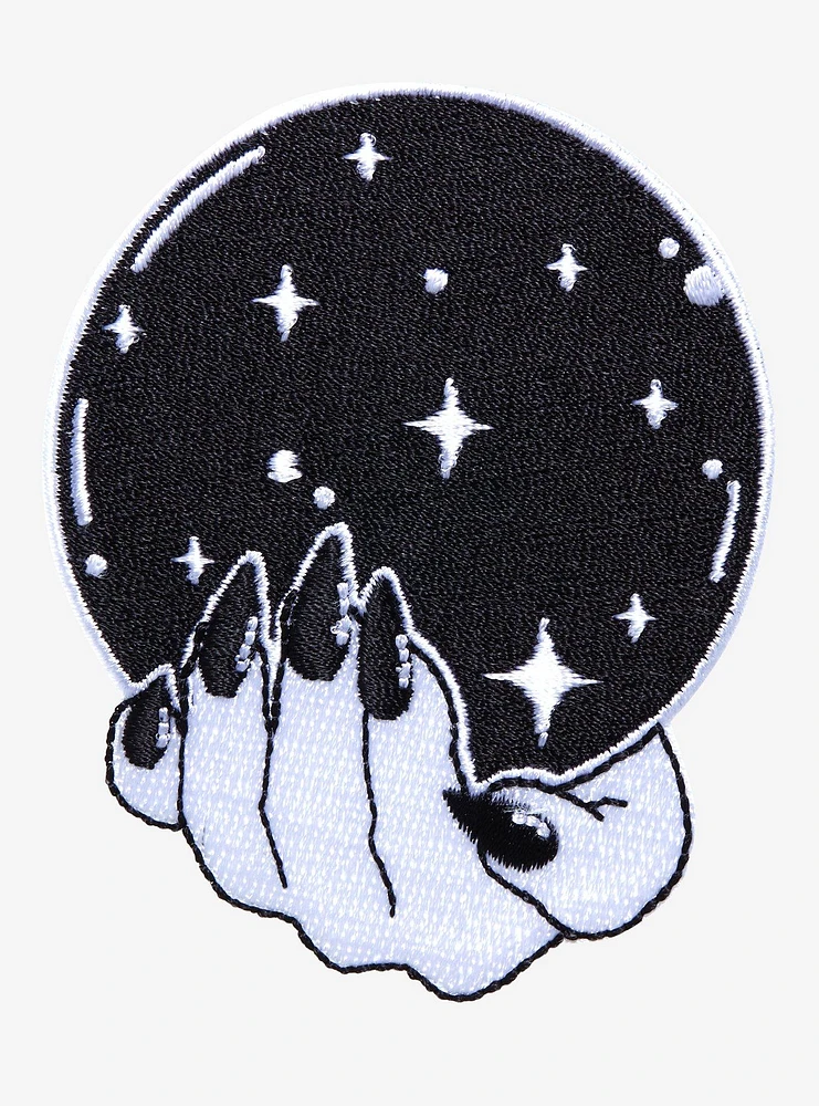 Witchy Hand Crystal Ball Patch