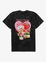 Strawberry Shortcake My Heart  Mineral Wash T-Shirt
