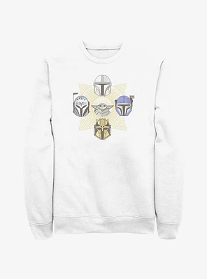 Star Wars The Mandalorian Grogu and Bounty Hunters Sweatshirt