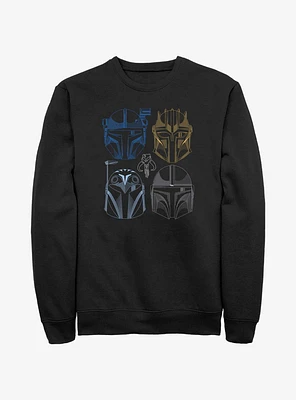 Star Wars The Mandalorian This Is Way Helmet Lineup Sweatshirt