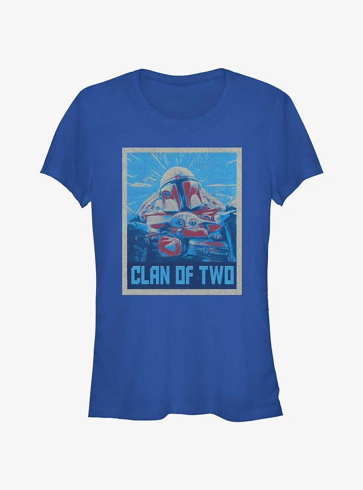 Star Wars The Mandalorian Clan of Two Poster Girls T-Shirt