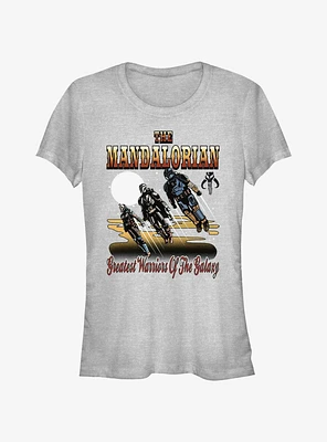 Star Wars the Mandalorian Greatest Warriors of Galaxy Girls T-Shirt