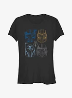 Star Wars The Mandalorian This Is Way Helmet Lineup Girls T-Shirt