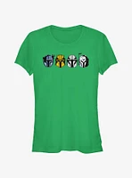 Star Wars The Mandalorian Helmet Lineup Girls T-Shirt