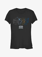 Star Wars The Mandalorian Helmet Logo Girls T-Shirt