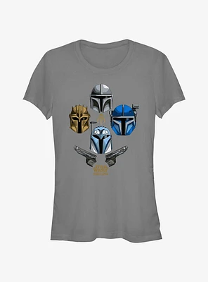 Star Wars The Mandalorian Helmets Held High Girls T-Shirt