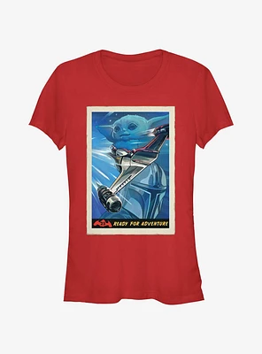 Star Wars The Mandalorian N-1 Starfighter Ready For Adventure Poster Girls T-Shirt