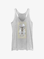 Star Wars The Mandalorian Grogu & Mando Clan Mudhorn Card Girls Tank