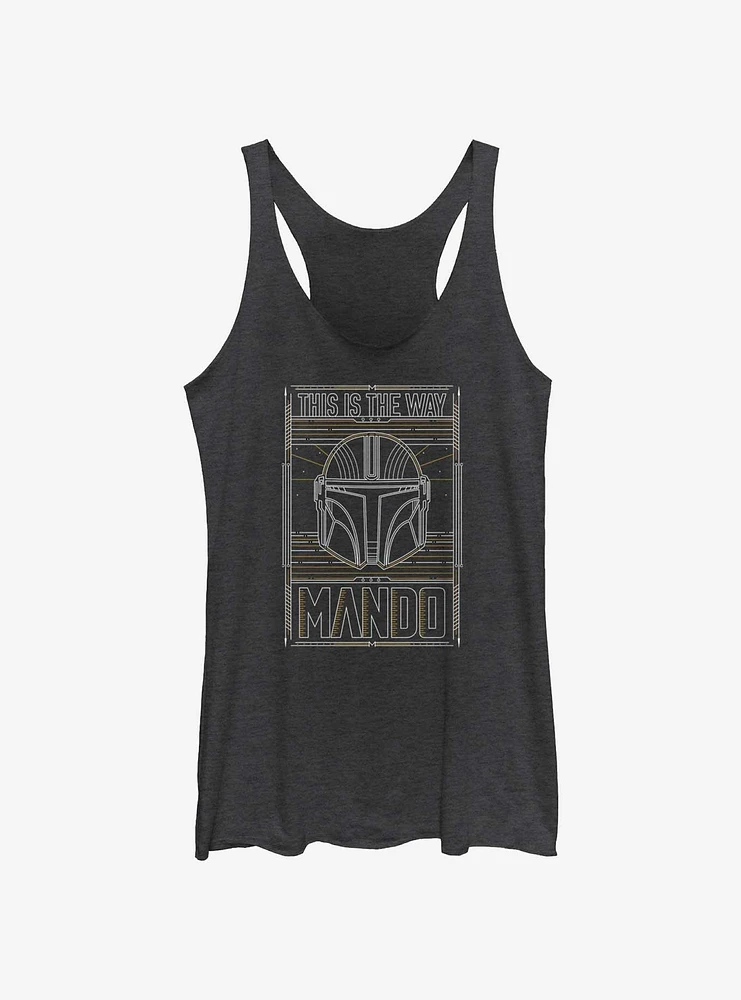 Star Wars The Mandalorian This Is Way Mando Card Girls Tank